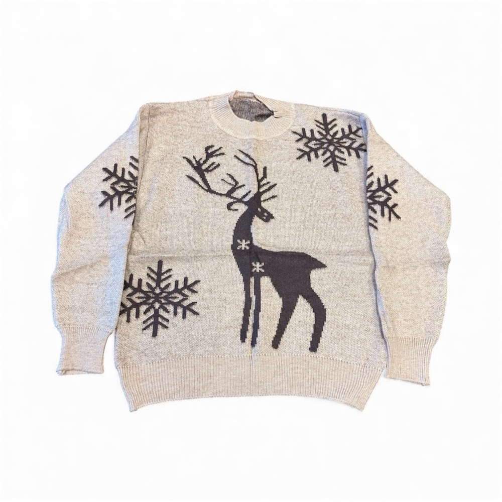 Cozy Winter Reindeer Sweater
